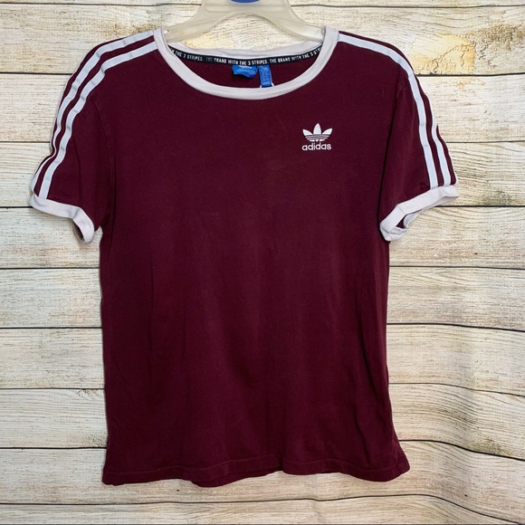 Maroon Adidas Tee - Picture 1 of 4